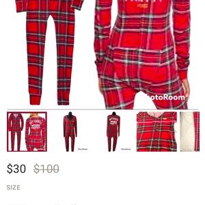 Victorias Secret Christmas Onsie.